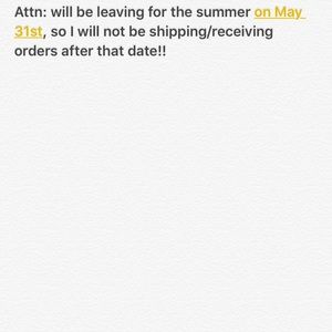 Items available until 5/31